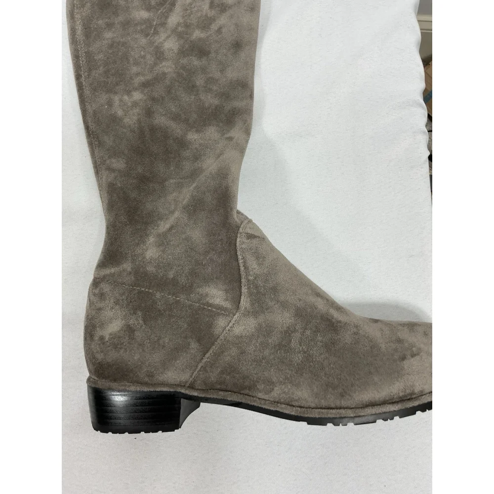 Womans ABCD Kaitlyn Pan Pullon Otk Riding Boots Size 9 M Gray NWOT